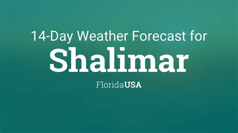 weather in shalimar fl today.